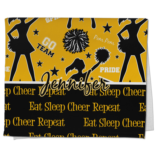 Custom Cheer Kitchen Towel - Poly Cotton w/ Name or Text