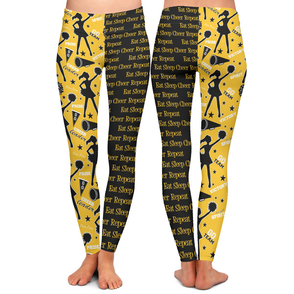 Cheer Ladies Leggings - Front and Back