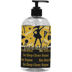 Cheer Plastic Soap / Lotion Dispenser (16 oz - Large - Black) (Personalized)