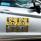 Cheer Large Rectangle Car Magnets- In Context