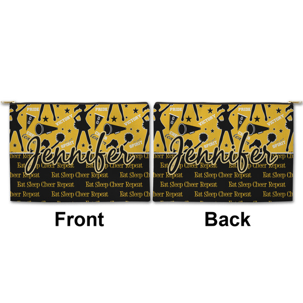 Cheer Large Zipper Pouch Approval (Front and Back)