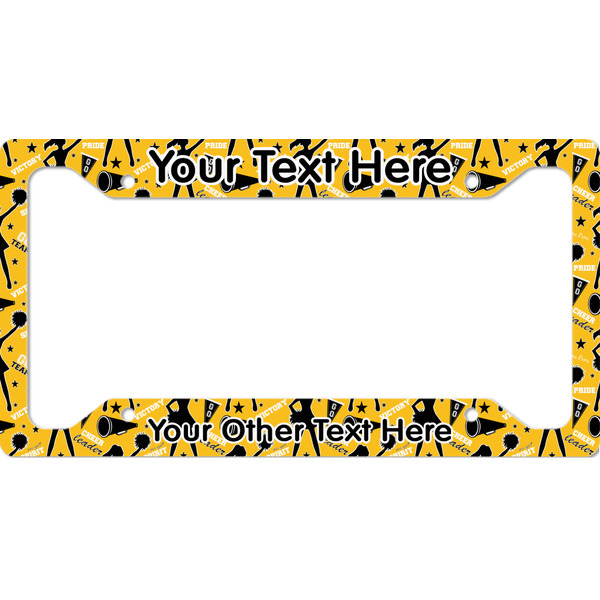 Custom Cheer License Plate Frame - Style A (Personalized)
