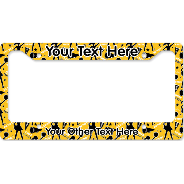 Custom Cheer License Plate Frame - Style B (Personalized)