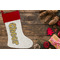 Cheer Linen Stocking w/Red Cuff - Flat Lay (LIFESTYLE)