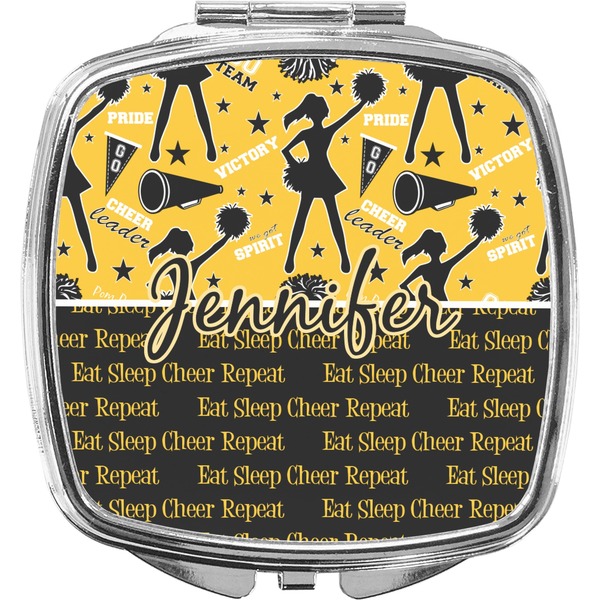 Custom Cheer Compact Makeup Mirror (Personalized)
