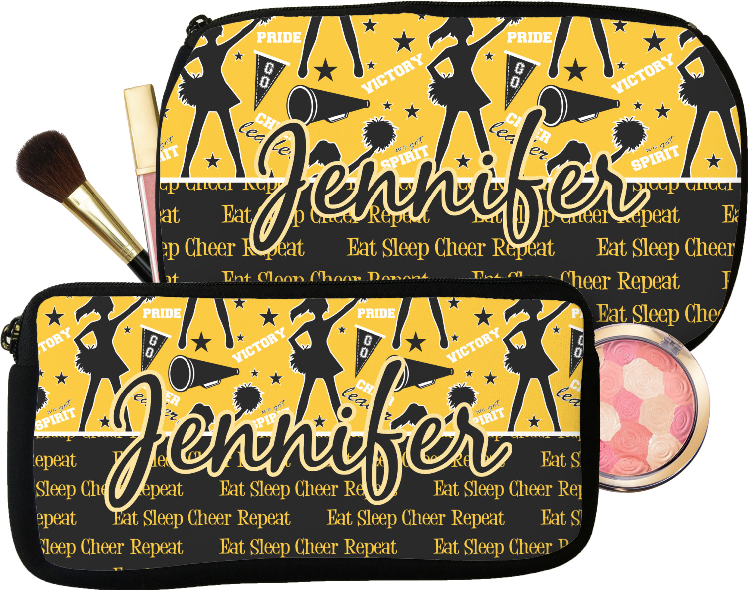 Cheerleader Make-up-Tasche "Livin' That Cheer Life" - Motivations-Geschenk