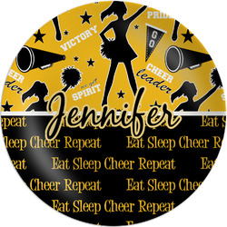 Cheer Melamine Salad Plate - 8" (Personalized)