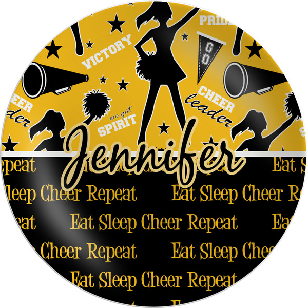 Custom Cheer Melamine Salad Plate - 8" (Personalized)