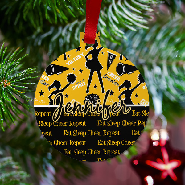 Cheer Metal Ball Ornament - Lifestyle