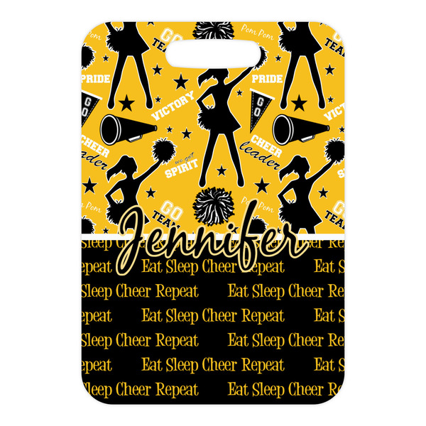 Cheer Metal Luggage Tag - Front Without Strap