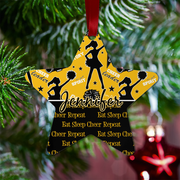 Cheer Metal Star Ornament - Lifestyle