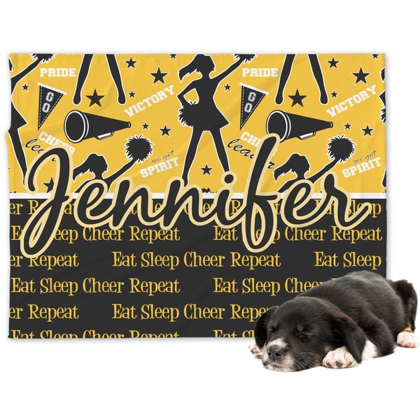Custom Cheer Dog Blanket - Large (Personalized)