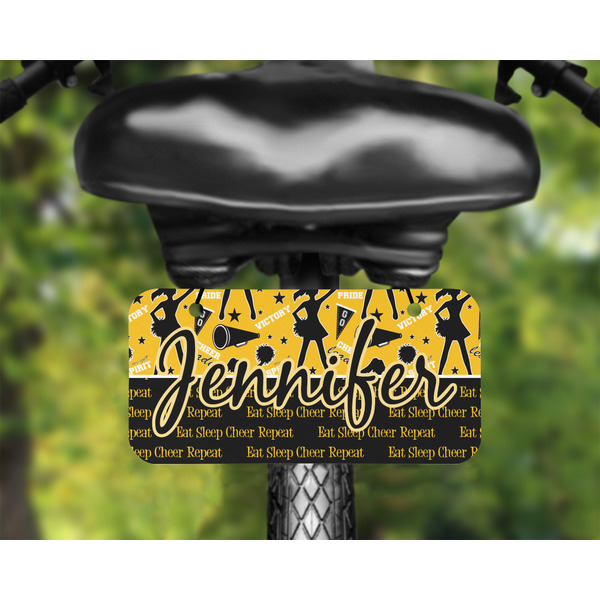 Cheer Mini License Plate on Bicycle - LIFESTYLE Two holes