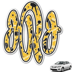 Cheer Monogram Car Decal (Personalized)