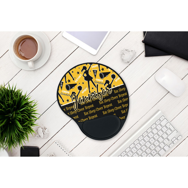 Cheer Mouse Pad with Wrist Rest - LIFESYTLE 1