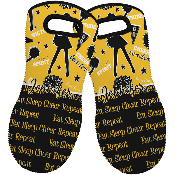 Custom Cheer Neoprene Oven Mitts - Set of 2 w/ Name or Text