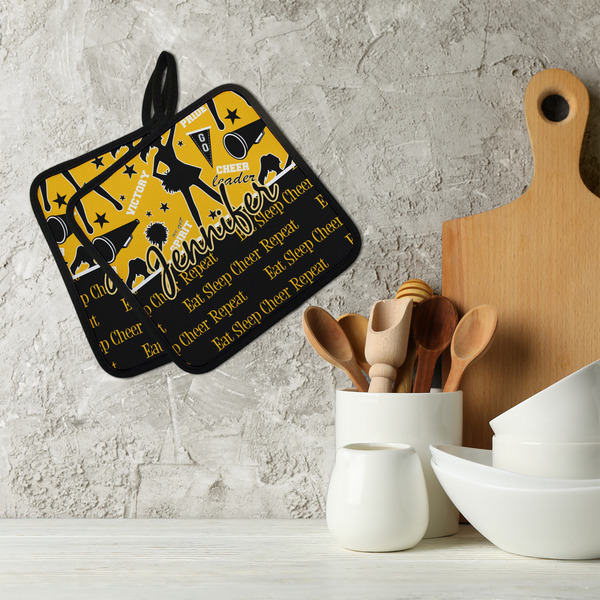 Cheer Neoprene Pot Holder - Set of 2  LIFESTYLE