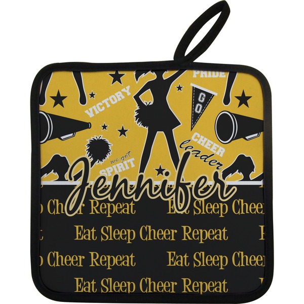 Custom Cheer Pot Holder w/ Name or Text