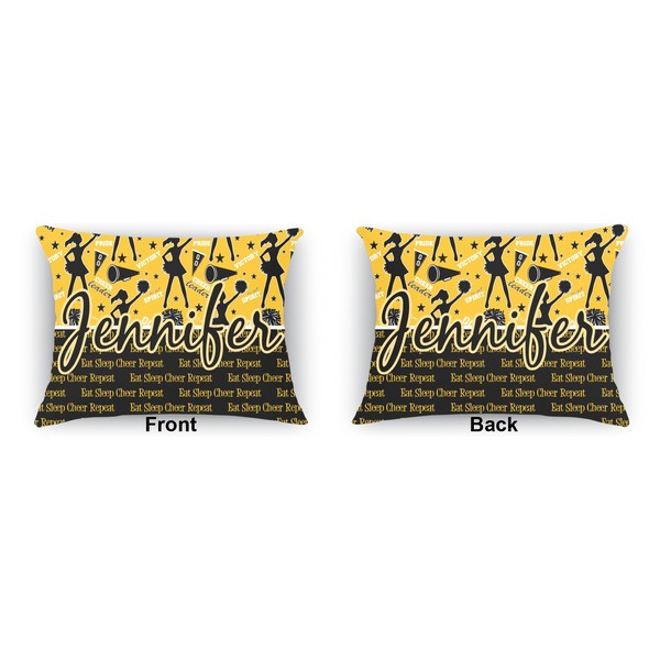 Cheer Outdoor Rectangular Throw Pillow (Front and Back)