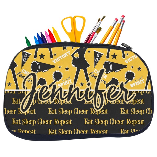 Custom Cheer Neoprene Pencil Case - Medium w/ Name or Text