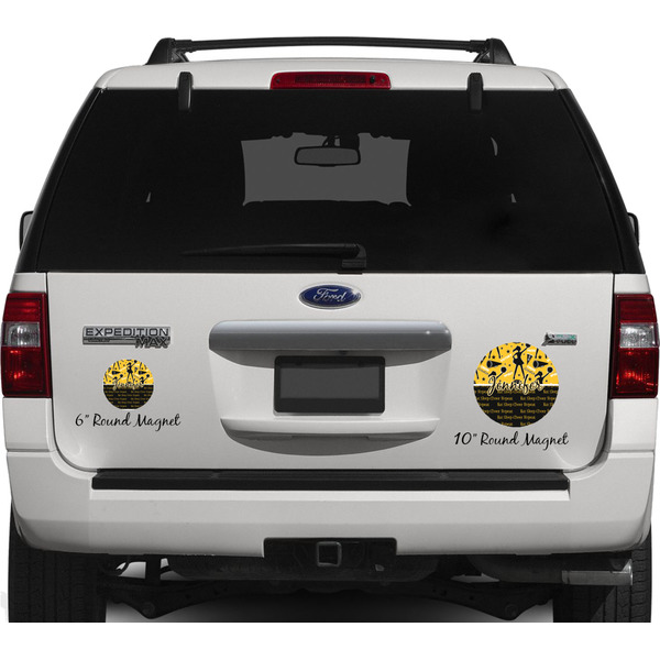 Cheer Personalized Car Magnets on Ford Explorer