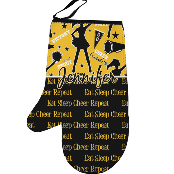 Cheer Personalized Oven Mitt - Left