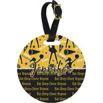 Cheer Plastic Luggage Tag - Round (Personalized)
