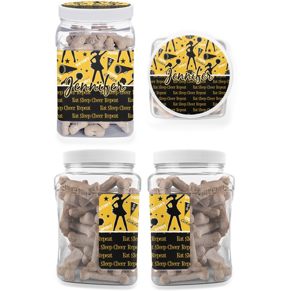 Cheer Pet Treat Jar - Multiple Angles
