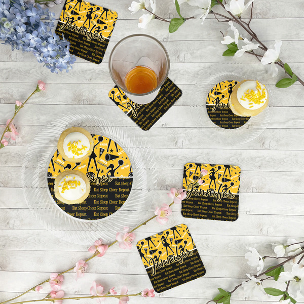 Cheer Plastic Party Appetizer & Dessert Plates - In Context