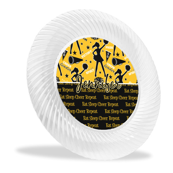 Custom Cheer Plastic Party Dinner Plates - 10" (Personalized)