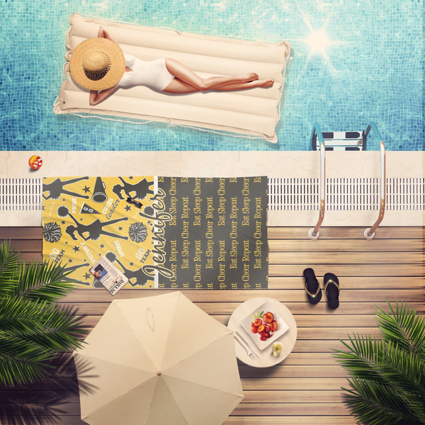 Cheer Pool Towel Lifestyle