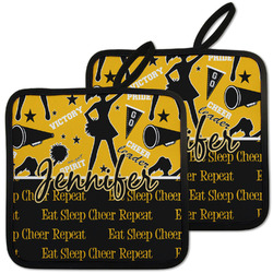 Cheer Pot Holders - Set of 2 w/ Name or Text