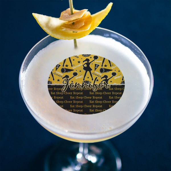 Cheer Printed Drink Topper - Medium - In Context