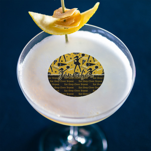 Cheer Printed Drink Topper - Small - In Context
