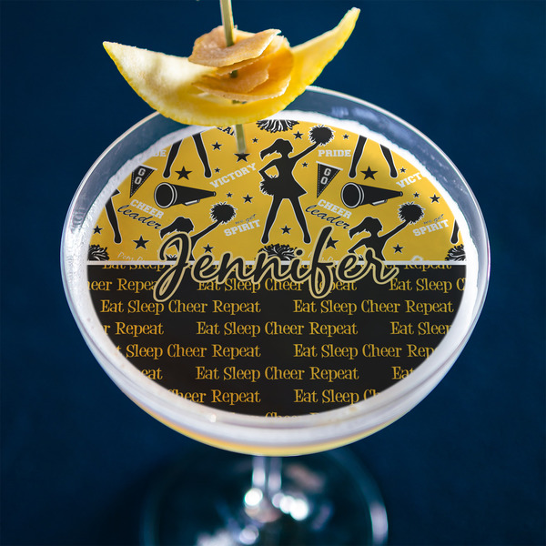 Cheer Printed Drink Topper - XLarge - In Context
