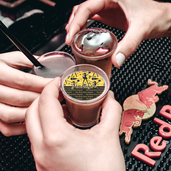 Cheer Printed Drink Topper - XSmall - In Shot Glass