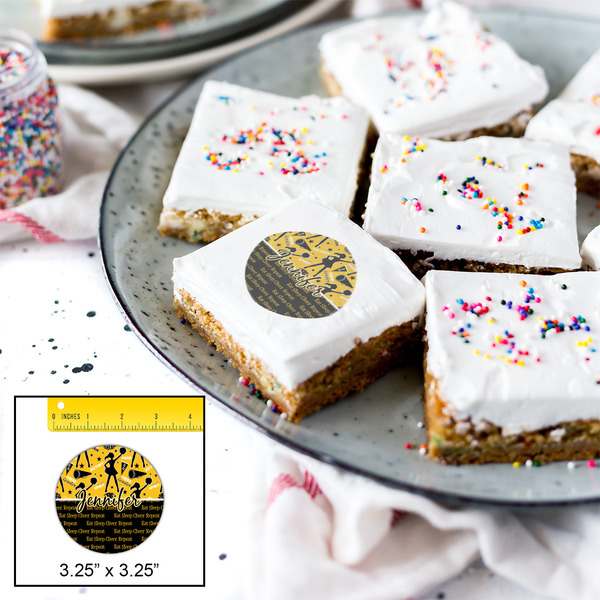 Cheer Printed Icing Circle - Large - In Context