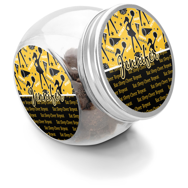 Custom Cheer Puppy Treat Jar (Personalized)