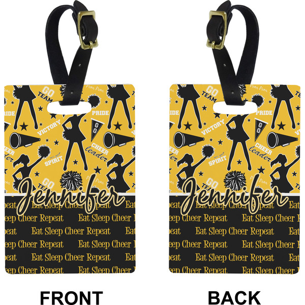 Cheer Rectangle Luggage Tag (Front + Back)