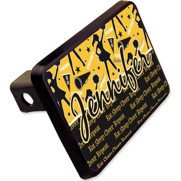 Custom Cheer Rectangular Trailer Hitch Cover - 2" (Personalized)