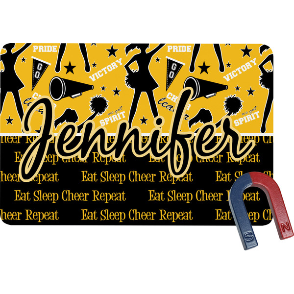 Custom Cheer Rectangular Fridge Magnet (Personalized)