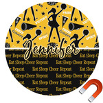 Cheer Round Car Magnet - 10" (Personalized)