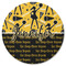 Cheer Round Rubber Backed Coaster (Personalized)