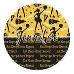 Cheer Round Decal - Small (Personalized)