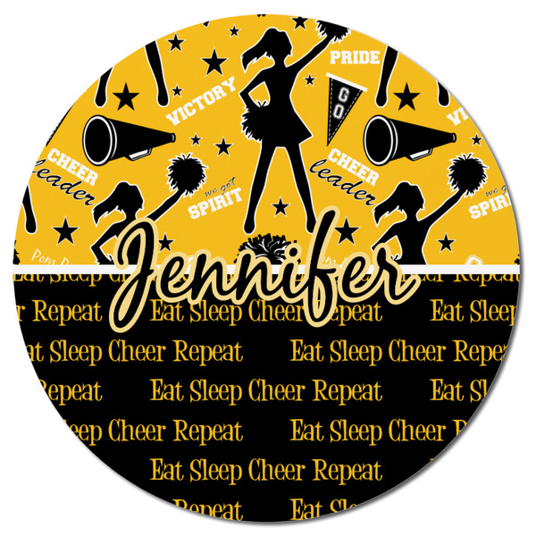 Cheer Round Fridge Magnet - FRONT
