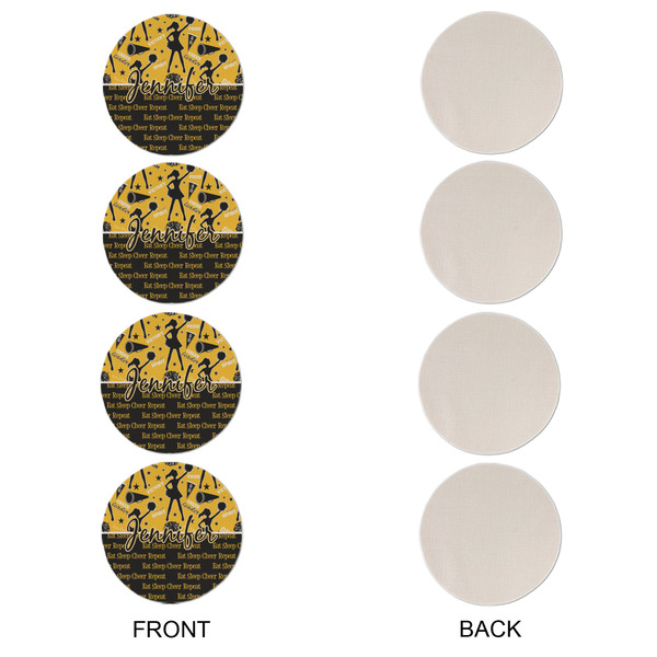 Cheer Round Linen Placemats - APPROVAL Set of 4 (single sided)