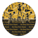 Cheer Round Linen Placemat (Personalized)