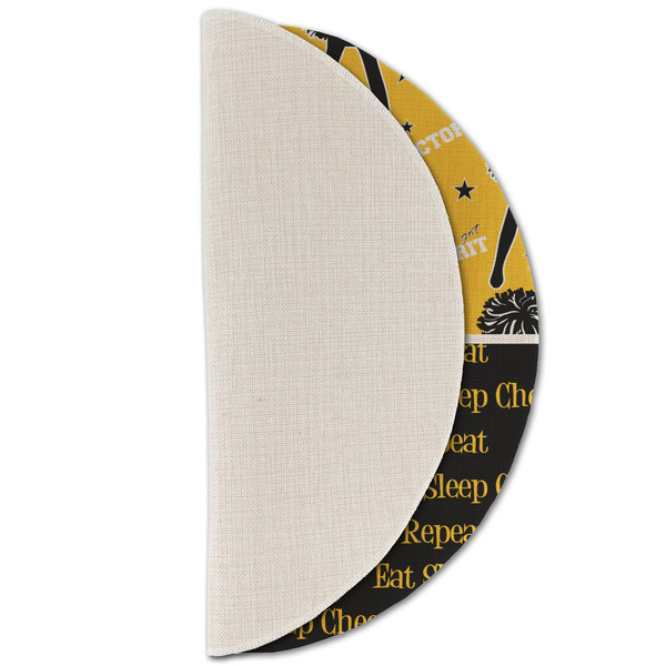 Cheer Round Linen Placemats - HALF FOLDED (single sided)