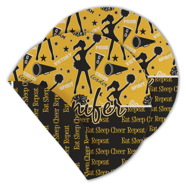 Cheer Round Linen Placemats - MAIN (Double-Sided)