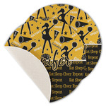 Cheer Round Linen Placemat - Single Sided - Set of 4 (Personalized)